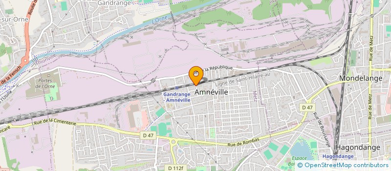 localisation de l'entreprise SCI  SCHREPEL  AMNEVILLE