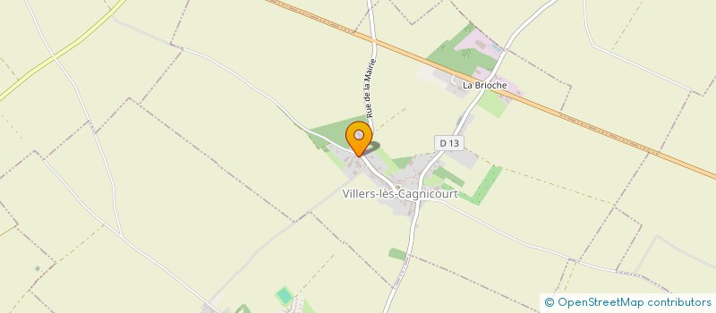 localisation de l'entreprise SCI SCHRICKY  VILLERS-LES-CAGNICOURT