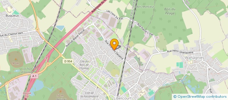 localisation de l'entreprise SCI SCHRUFF  LIBERCOURT