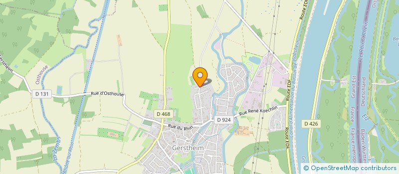 localisation de l'entreprise SCI SCHUEBER PINEL  GERSTHEIM