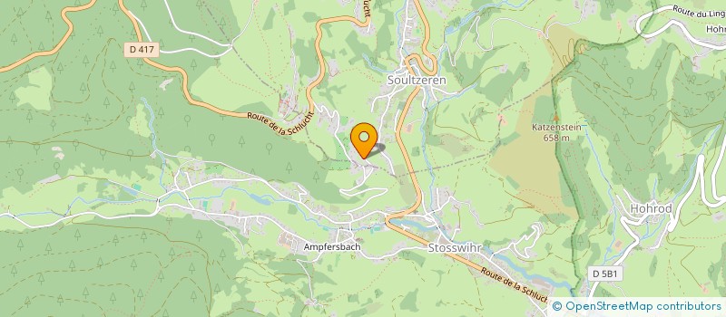 localisation de l'entreprise SCI SCHULAND  SOULTZEREN