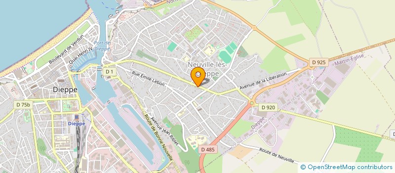 localisation de l'entreprise SCI SCHULER  DIEPPE