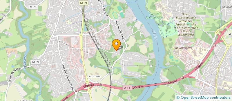 localisation de l'entreprise SCI SCHUMAN 84  LA CHAPELLE-SUR-ERDRE