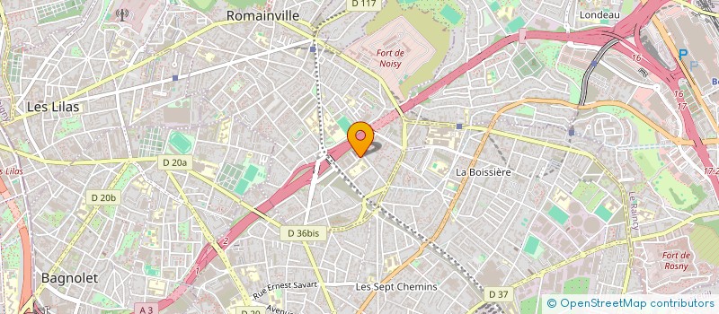 localisation de l'entreprise SCI SCHUMAN  ROMAINVILLE