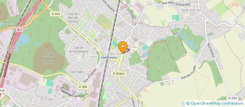 localisation de l'entreprise SCI SCHUMAN-PANTIGNY  LIBERCOURT