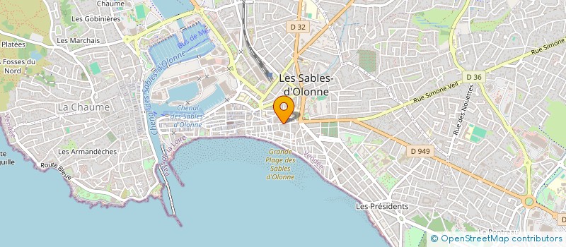 localisation de l'entreprise SCI SCHVARTZ-AUDOUIN à LES SABLES D'OLONNE