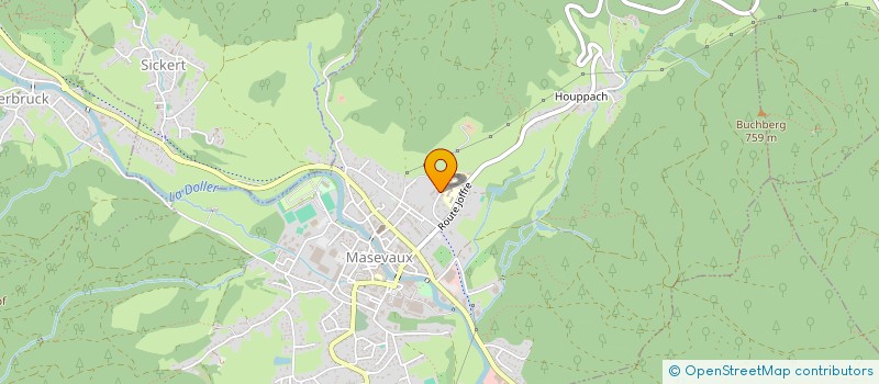 localisation de l'entreprise SCI SCHWARB  MASEVAUX-NIEDERBRUCK