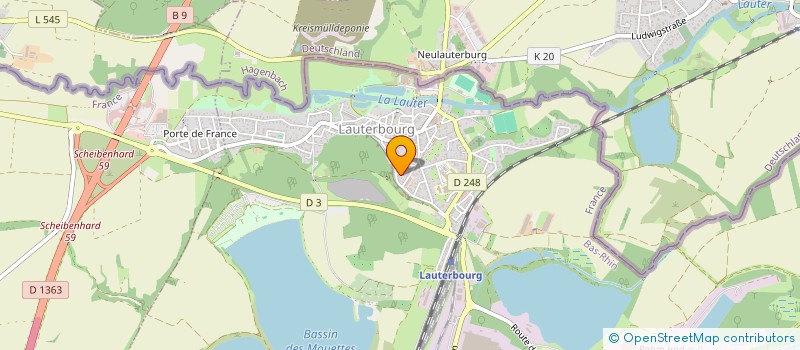 localisation de l'entreprise SCI SCHWARTZ  LAUTERBOURG