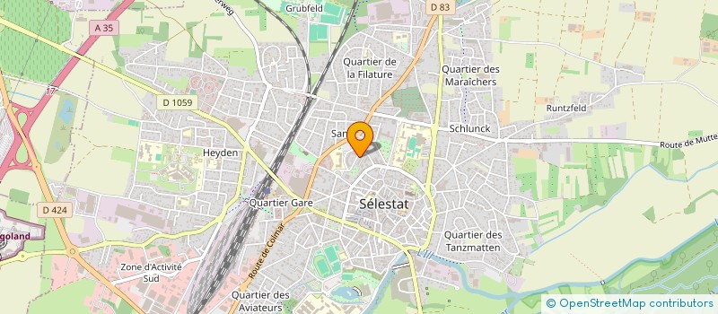 localisation de l'entreprise SCI SCHWEITZER ET THIERRY  SELESTAT