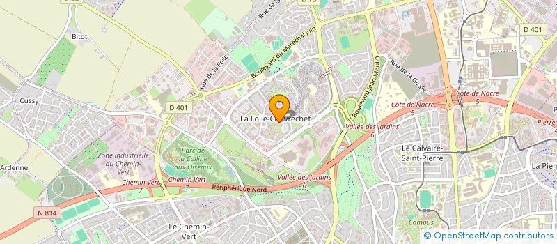 localisation de l'entreprise SCI SCHWICKERT-LEVOIR à CAEN
