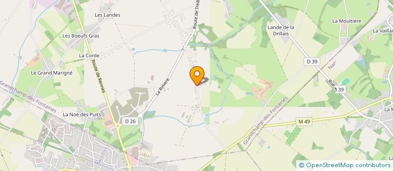 localisation de l'entreprise SCI SCI AJC  GRANDCHAMP-DES-FONTAINES