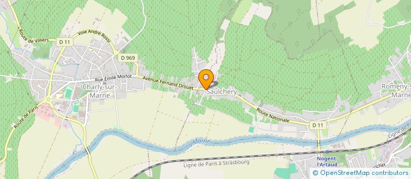 localisation de l'entreprise SCI (SCI), E.L.I  SAULCHERY