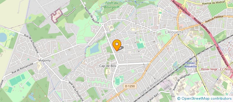 localisation de l'entreprise SCI 'SCI LUVINA'  PESSAC