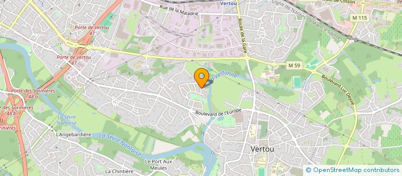 localisation de l'entreprise SCI SCI NDCN  VERTOU