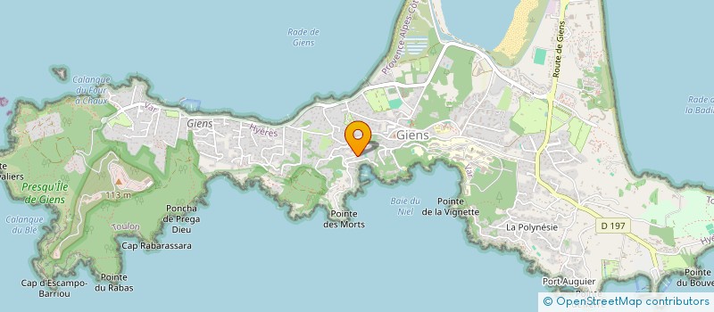 localisation de l'entreprise SCI SCI WENES à HYERES