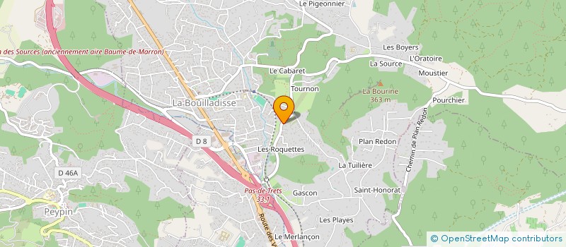 localisation de l'entreprise SCI SCIARLI  LA BOUILLADISSE