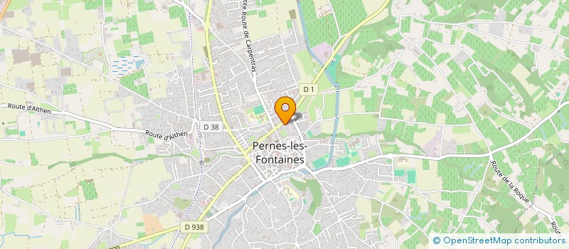 localisation de l'entreprise SCI SCIBA 84  PERNES-LES-FONTAINES