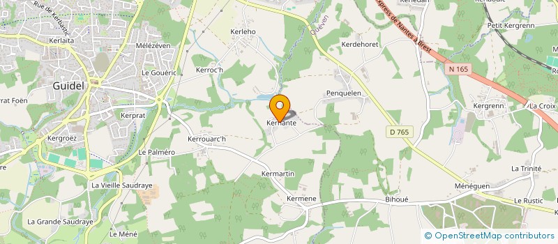 localisation de l'entreprise SCI SCIFA  GUIDEL