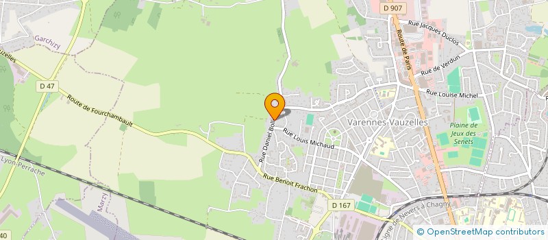 localisation de l'entreprise SCI SCIFT  VARENNES-VAUZELLES