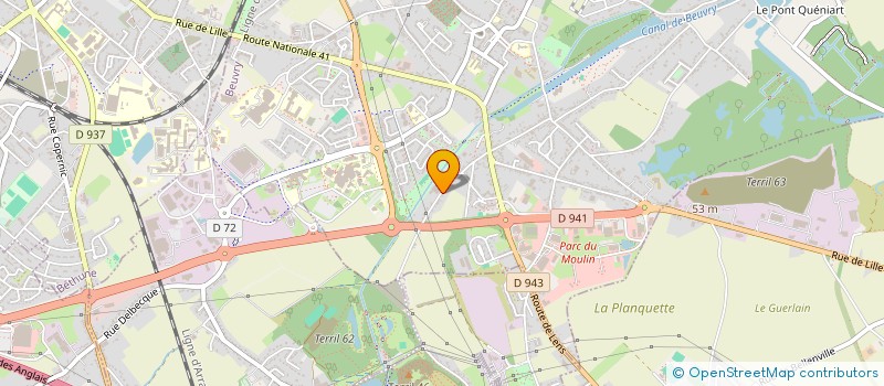 localisation de l'entreprise SCI SCIMAR  BEUVRY