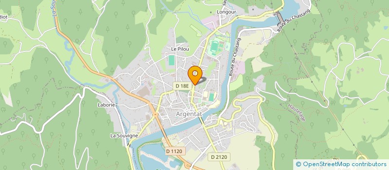 localisation de l'entreprise SCI SCIMPA à ARGENTAT-SUR-DORDOGNE