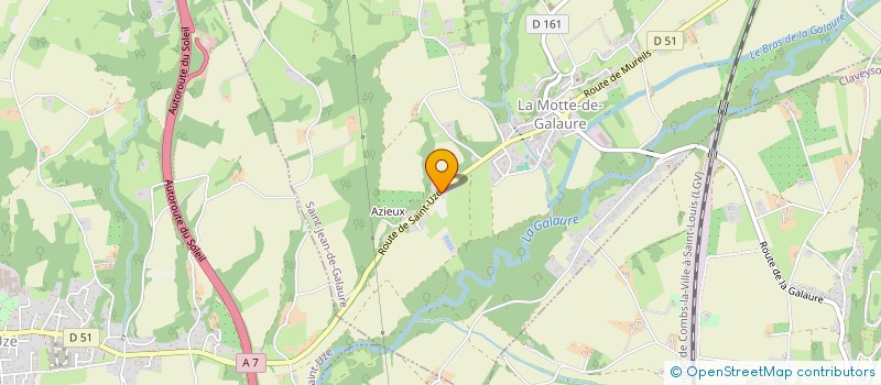 localisation de l'entreprise SCI SCJ  SAINT-JEAN-DE-GALAURE