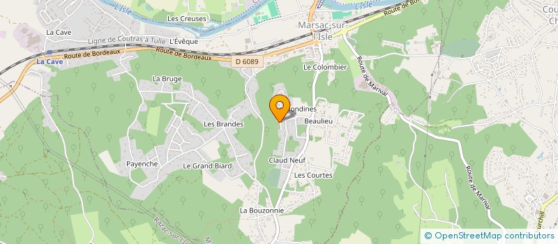 localisation de l'entreprise SCI SCJC IMMO  MARSAC-SUR-L'ISLE