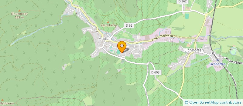 localisation de l'entreprise SCI SCJF  ANDLAU