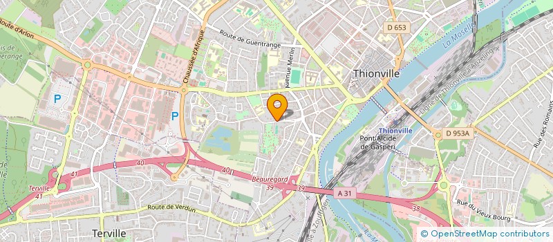 localisation de l'entreprise SCI SCL INVEST  THIONVILLE