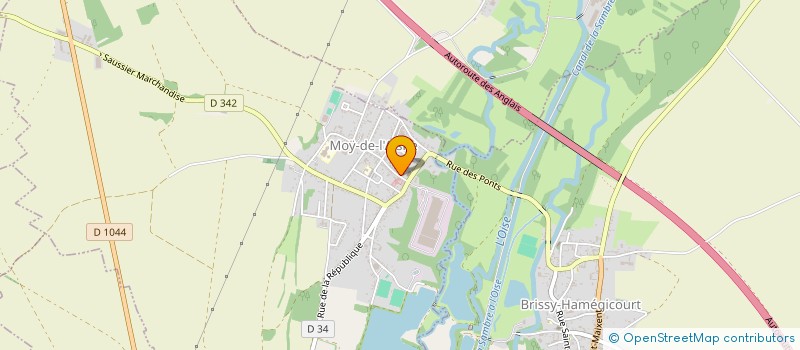 localisation de l'entreprise SCI SCLEF à MOY-DE-L'AISNE