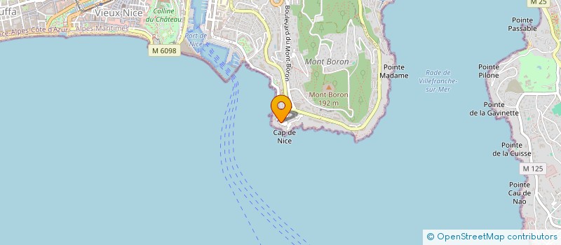 localisation de l'entreprise SCI SCLUOS 2132 à NICE