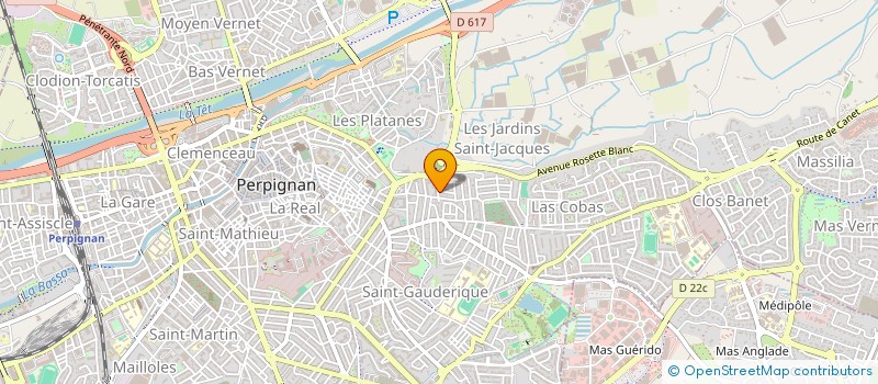 localisation de l'entreprise SCI SCM  PERPIGNAN