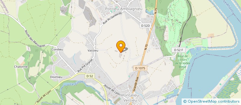 localisation de l'entreprise SCI SCM  PORCIEU-AMBLAGNIEU