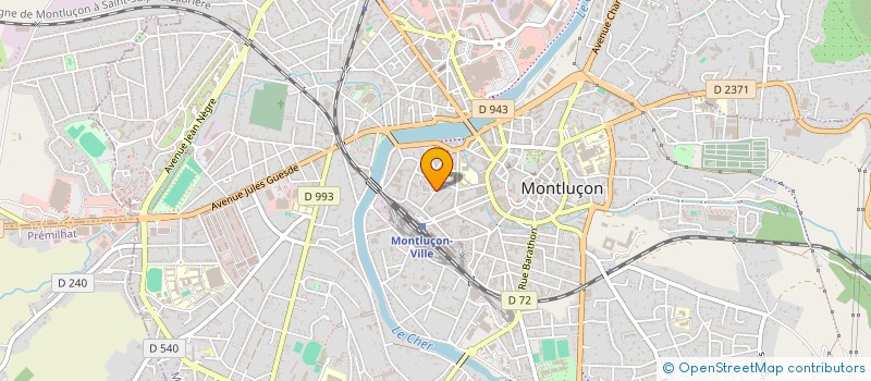 localisation de l'entreprise SCI SCM à MONTLUCON