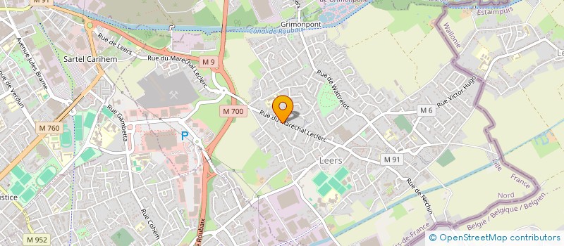 localisation de l'entreprise SCI SCMO  MARQUETTE-LEZ-LILLE