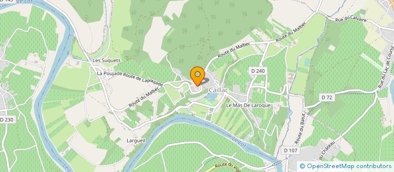 localisation de l'entreprise SCI SCOB  CAILLAC