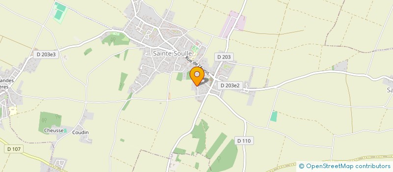 localisation de l'entreprise SCI SCOBA  SAINTE-SOULLE