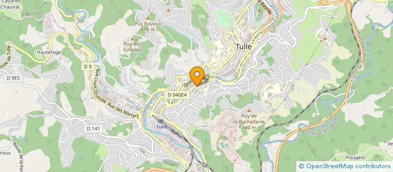 localisation de l'entreprise SCI SCOBAM  TULLE