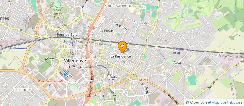 localisation de l'entreprise SCI SCODEM à VILLENEUVE-D'ASCQ