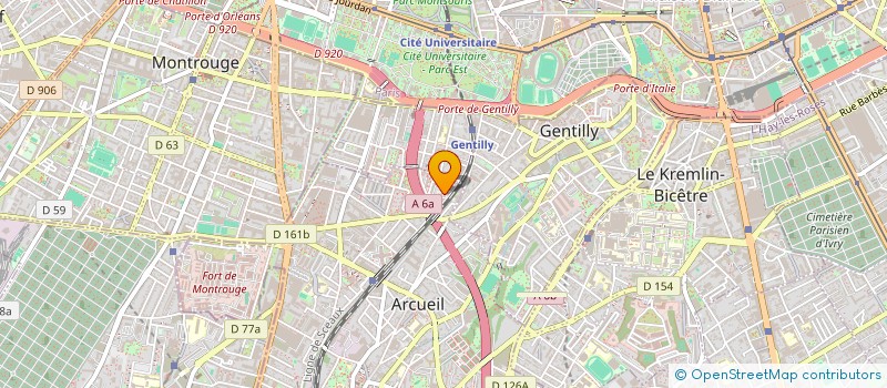 localisation de l'entreprise SCI SCOLCA  ARCUEIL