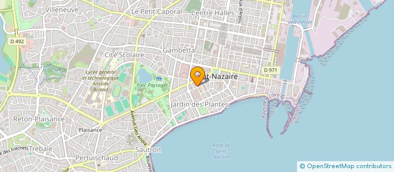 localisation de l'entreprise SCI SCOLOPAX  SAINT-NAZAIRE