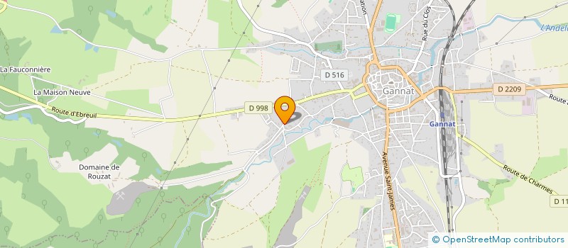 localisation de l'entreprise SCI SCOOBY à GANNAT