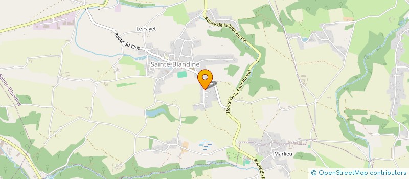 localisation de l'entreprise SCI SCOPA  SAINTE-BLANDINE