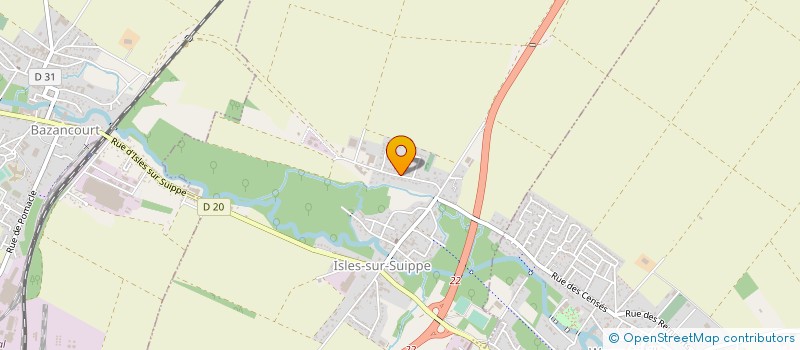 localisation de l'entreprise SCI SCOPELLITI LOCATIONS  ISLES-SUR-SUIPPE