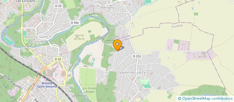 localisation de l'entreprise SCI SCOQUART & FILS  VARENNES-JARCY