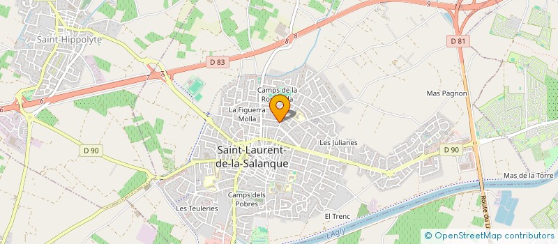 localisation de l'entreprise SCI SCORBE  SAINT-LAURENT-DE-LA-SALANQUE