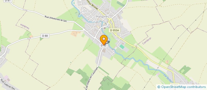 localisation de l'entreprise SCI SCORPION  HASPRES