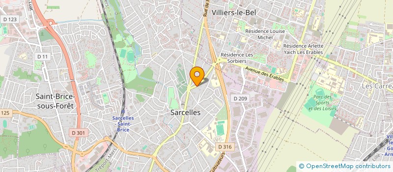 localisation de l'entreprise SCI SCORPION à SARCELLES