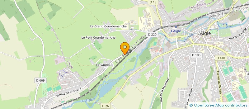 localisation de l'entreprise SCI SCORPION TWO à L'AIGLE
