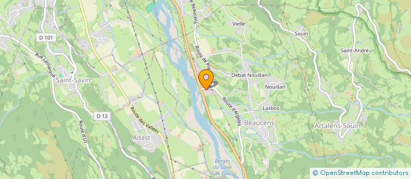 localisation de l'entreprise SCI SCORSEAU  BEAUCENS